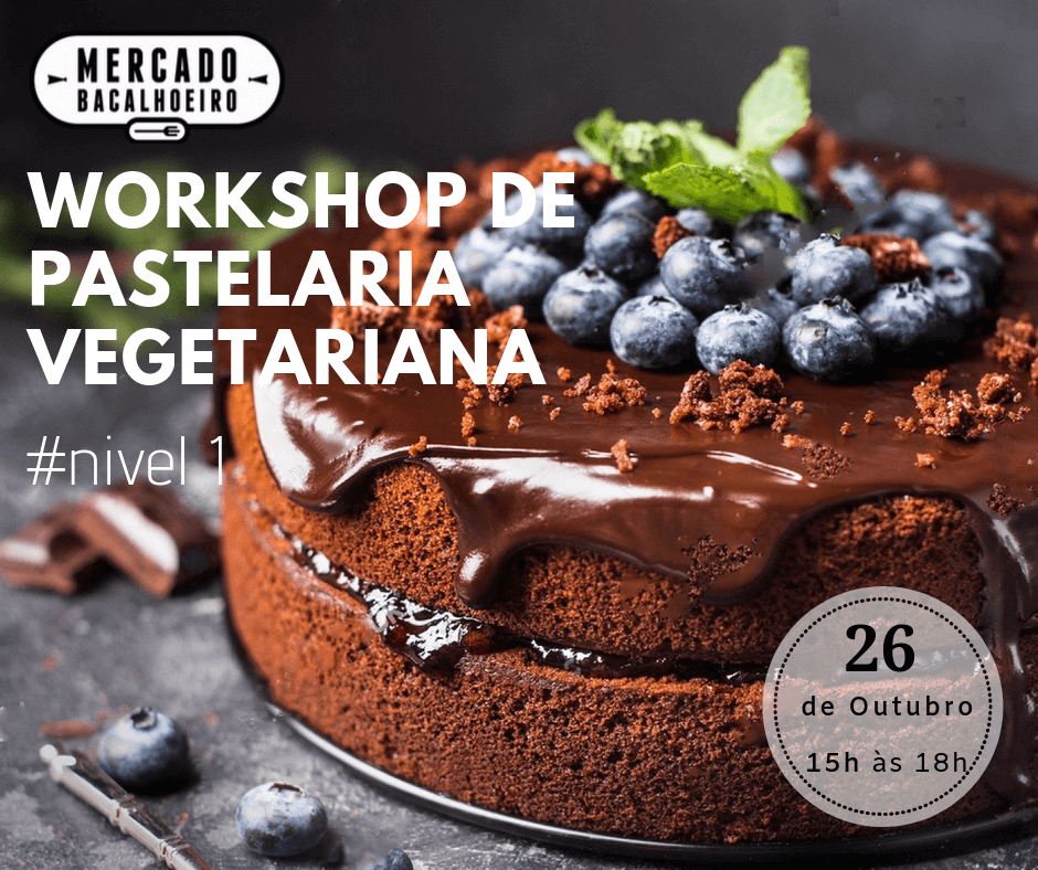 Workshop de pastelaria vegetariana